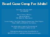 Board Game Group For Adults!; Saturday June 8, 2019 12- 4:30PM Mary Cheney Library ...