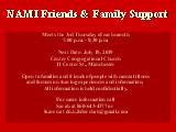 NAMI Friends & Family Support; Meets the 3rd Thursday of each month 7:00 p.m. - 8:30 p.m. Next...