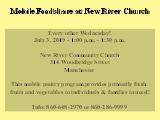 Mobile Foodshare at New River Church; Every other Wednesday! May 22, 2019 - 1:00 p.m. - 1:30 p.m....