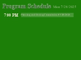 CableDisplay MultiSchedule bulletin for Cox Channel 16