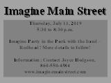 Imagine Main Street; Thursday, June 6, 2019 6 to 8:30 p.m. Imagine Youth! Army Navy Club 1090...