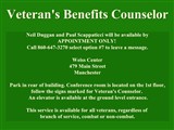 Veteran's Benefits Counselor; Neil Duggan and Paul Scappaticci will be available by APPOINTMENT...