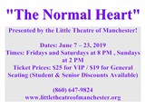 'The Normal Heart'; Presented by the Little Theatre of Manchester! Dates: June 7 – 23, 2019 ...